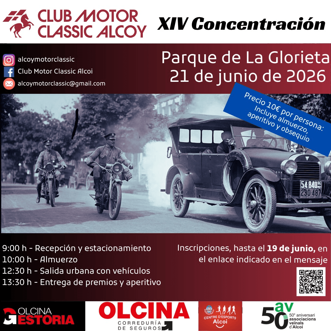Imagen representativa de concentración motera para XIV Concentración de Automóviles y Motocicletas Clásicas